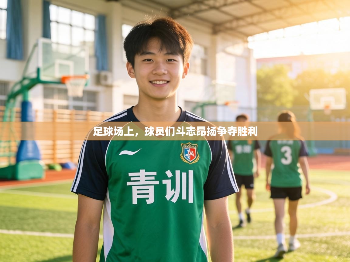 足球场上,球员们斗志昂扬争夺胜利 第1张